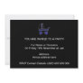 Black and Blue Baby Stroller. Invitation