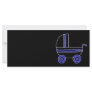 Black and Blue Baby Stroller. Custom Rack Card