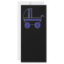 Black and Blue Baby Stroller. Full Color Rack Card