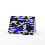 BLACK AND BLUE CAMO cards