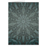 Black and Blue Funky Kaleidoscope Greeting Cards