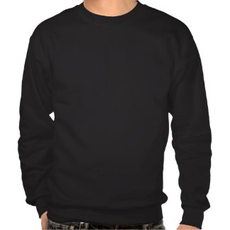 Black and Blue Mandelbrot Fractal Pull Over Sweatshirts