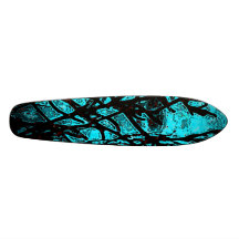 Black and Blue Skateboard