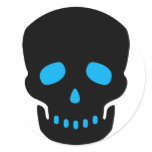 Black and Blue Skull stickers