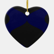 Black and Blue Smooch Ornaments