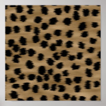 Black and Brown Cheetah Print Pattern.