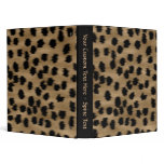 Black and Brown Cheetah Print Pattern. Binder