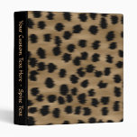 Black and Brown Cheetah Print Pattern. Binder