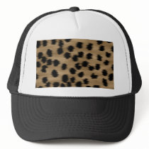 Black and Brown Cheetah Print Pattern. Hats