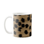 Black and Brown Cheetah Print Pattern. Mugs