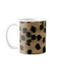 Black and Brown Cheetah Print Pattern. Mugs