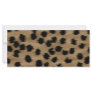 Black and Brown Cheetah Print Pattern. Rack Cards