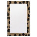 Black and Brown Cheetah Print Pattern. Stationery Design
