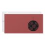 Black and Burgundy Red Christmas Bauble. Photo Card
