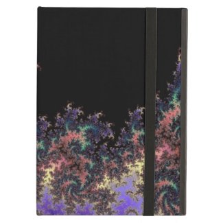 Black and Cool Fractal iPad Case