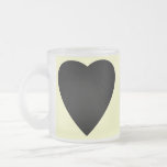Black and Cream Love Heart Design. Coffee Mugs