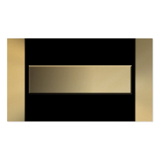 Black And Gold Business Cards (front side)