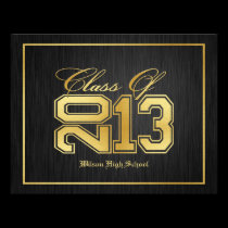 Black and Gold Class of 2013 invitations