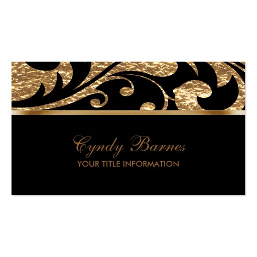 Black and Gold Contemporary  Business Card