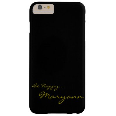 Black and Gold Custom iPhone 6 Cov Barely There iPhone 6 Plus Case