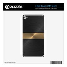 Black And Gold Decals For iPod Touch 4G