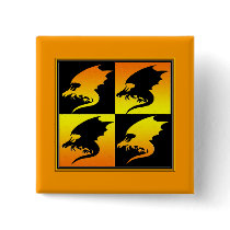 Black and Gold Dragons buttons by SuanSKatra Black and Gold Dragons buttons