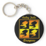 Black and Gold Dragons Keychains