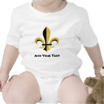 Black and Gold Fleur de lis Shirt