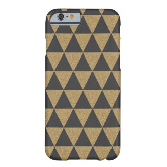Black and Gold Glitter Aztec iPhone Case Barely There iPhone 6 Case