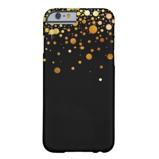 Black and Gold Glitter foil iphone 6 case