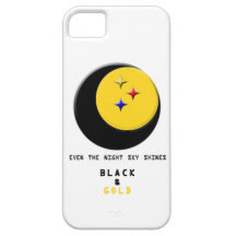 Black and Gold is even in the Night Sky Case iPhone 5 Cover
