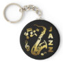 BLACK AND GOLD JAZZ KEYCHAINS