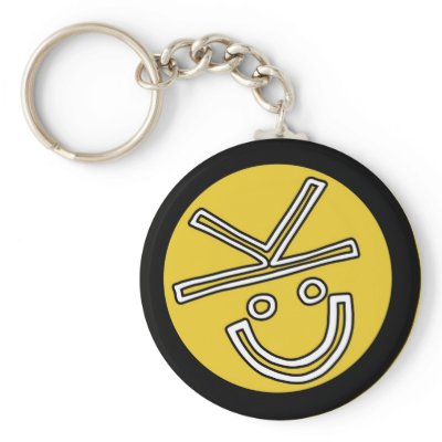 Black and Gold Karma Keychain by realistik