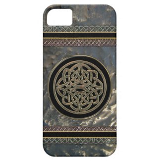 Black and Gold Metal Celtic Knot on iPhone 5 Case