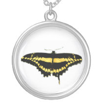 Black and Gold Moth necklaces