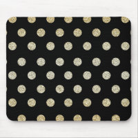 Black and Gold Mouse Pad