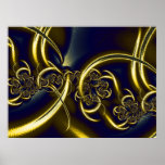 Black And Gold Poster