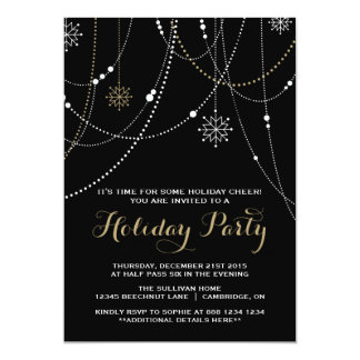 black and gold invitations