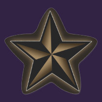 Black and Gold Star Sticker stickers