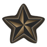 Black and Gold Star Sticker