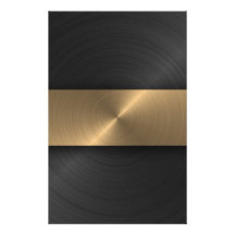 Black And Gold Stationery Design