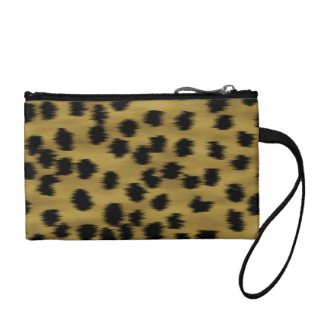 Black and Golden Brown Cheetah Print Pattern.