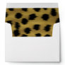 Black and Golden Brown Cheetah Print Pattern. Envelopes