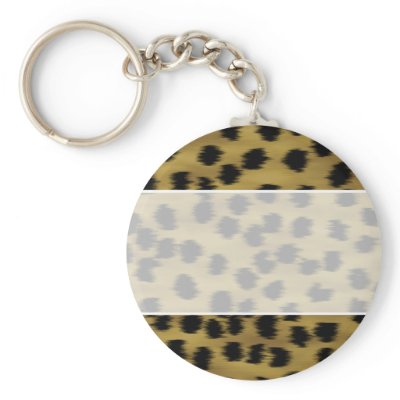 Black and Golden Brown Cheetah Print Pattern. Key Chains by Graphics_By_Metarla