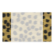 Black and Golden Brown Cheetah Print Pattern. Rectangle Sticker