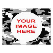 BLACK AND GRAY CAMO PHOTO PRINT