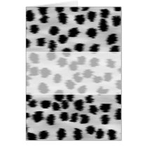 Black and Gray Cheetah Print Pattern. Cards