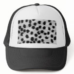 Black and Gray Cheetah Print Pattern. Trucker Hat