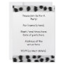 Black and Gray Cheetah Print Pattern. Custom Invitations