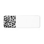 Black and Gray Cheetah Print Pattern. Custom Return Address Label